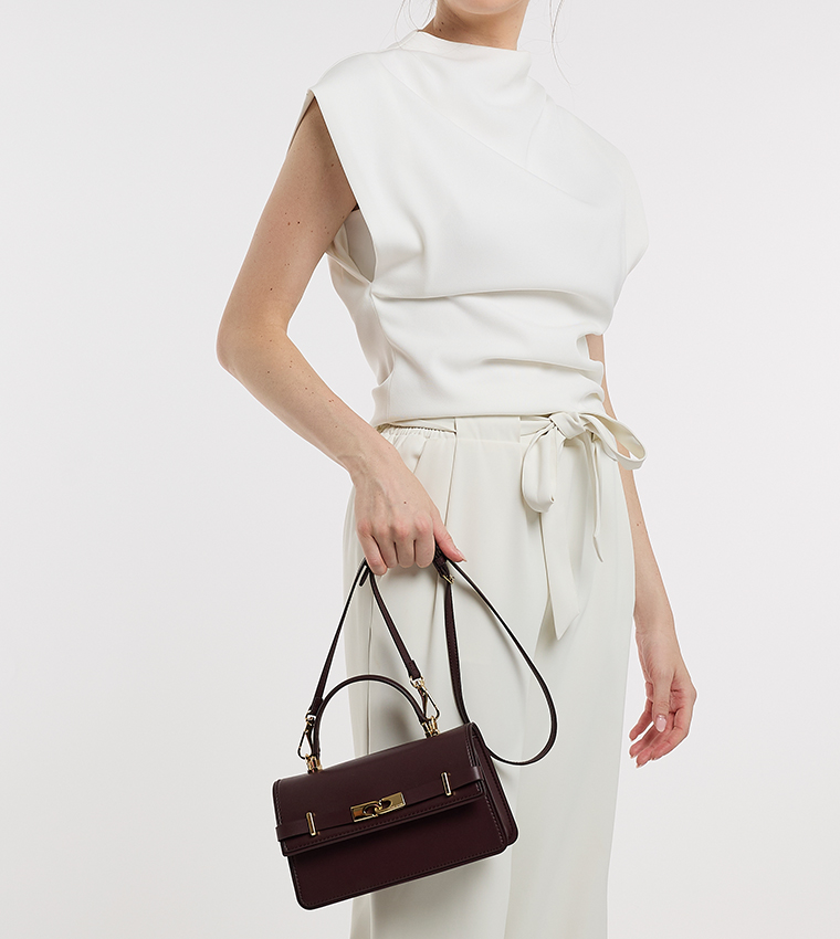 ARLET Belted Top Handle Bag