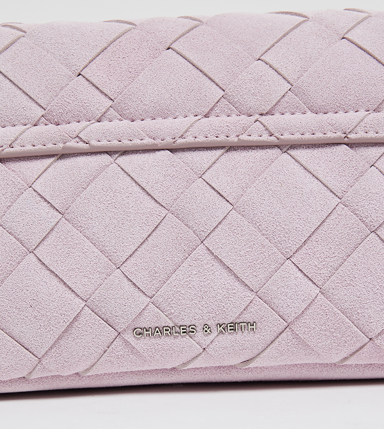 IVETTE Recycled Suede Woven Crossbody Bag