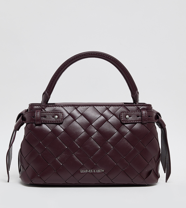 IVETTE Woven Top Handle Bag
