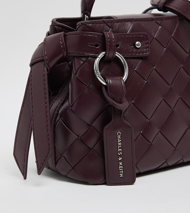 IVETTE Woven Top Handle Bag