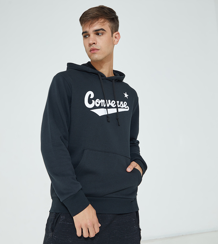 Black converse sweatshirt store