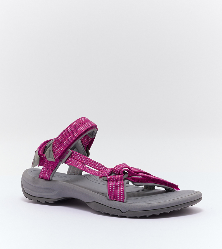 Pink teva sandals best sale