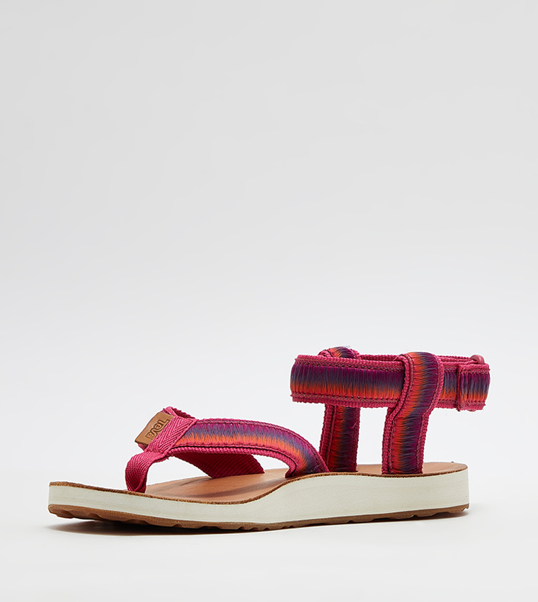 Logo Detail Ankle Strap Sandals