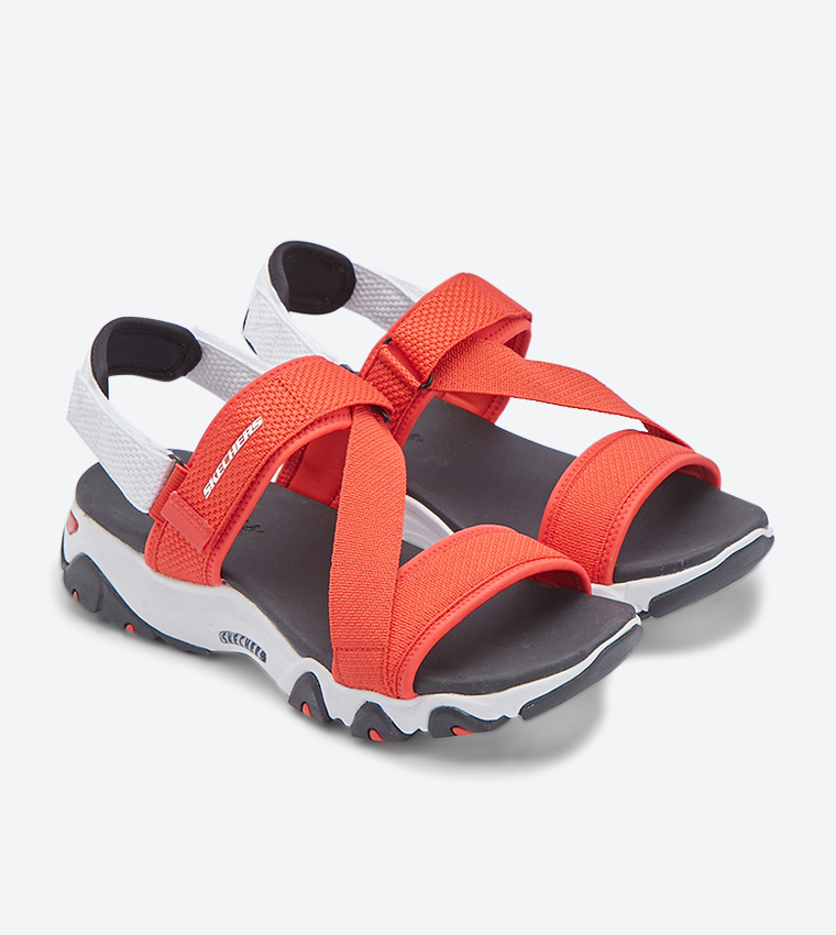 Skechers orange sandals on sale