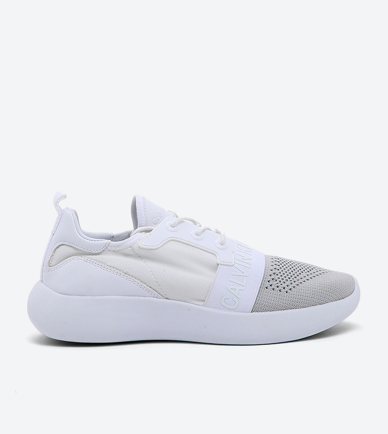 Calvin klein silver sneakers shop