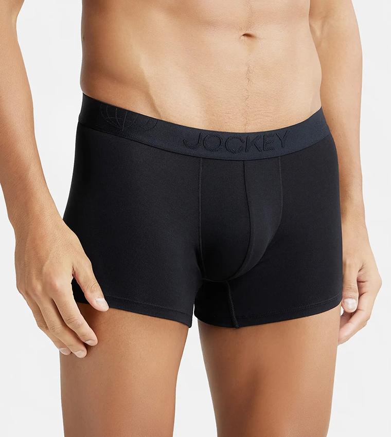 سروال داخلي بخصر مطاطي بطبعة الشعار 