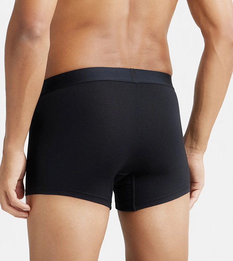 سروال داخلي بخصر مطاطي بطبعة الشعار 