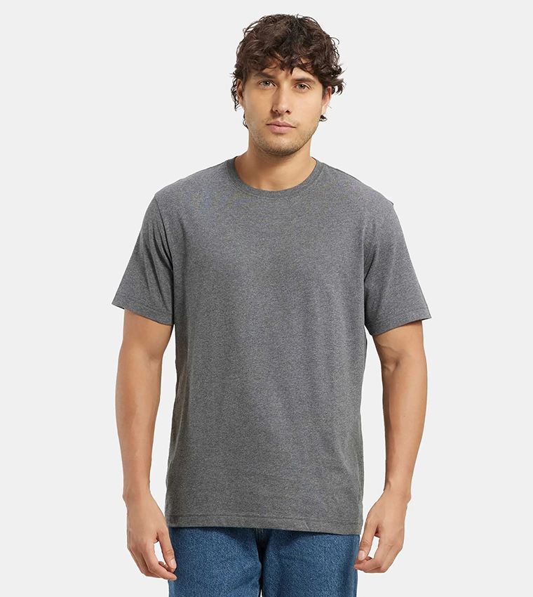 Solid Crew Neck T-Shirt