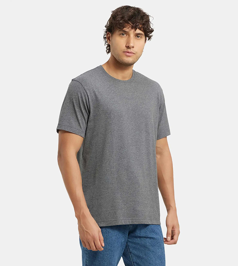 Solid Crew Neck T-Shirt