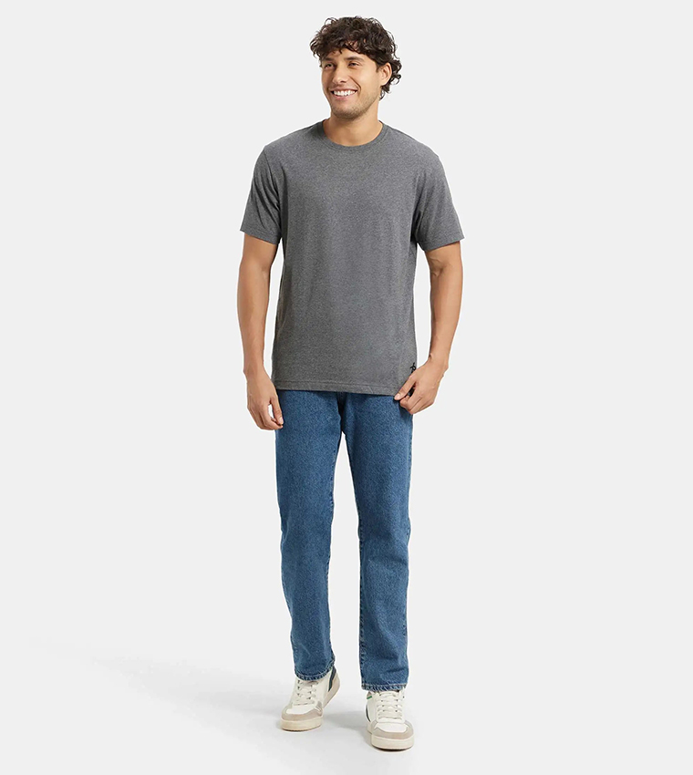 Solid Crew Neck T-Shirt