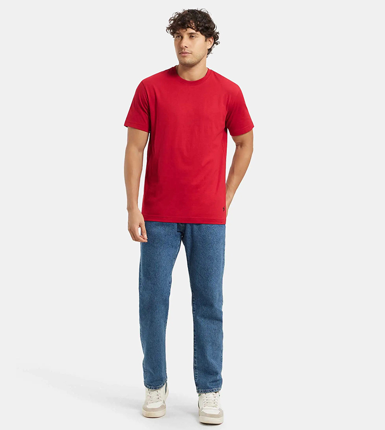 Solid Crew Neck T-Shirt