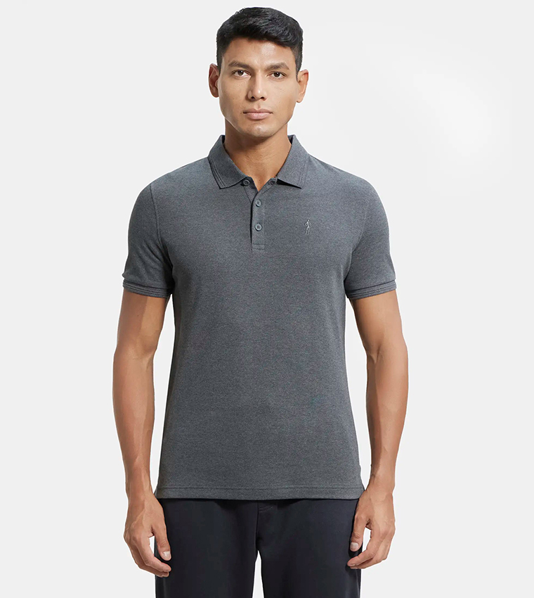 Logo Detail Short Sleeves Polo T-Shirt