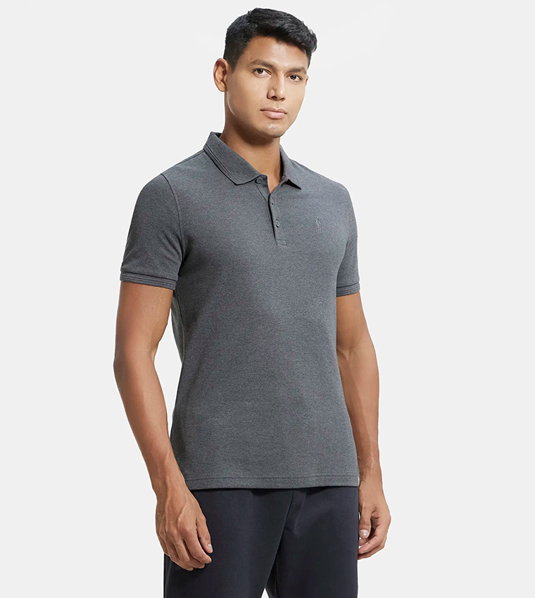 Logo Detail Short Sleeves Polo T-Shirt