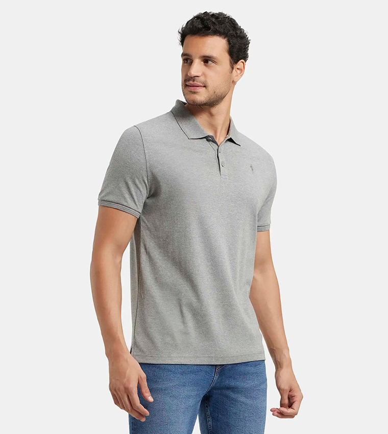 Logo Detail Short Sleeves Polo T-Shirt