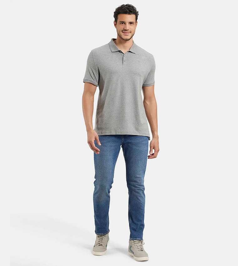 Logo Detail Short Sleeves Polo T-Shirt