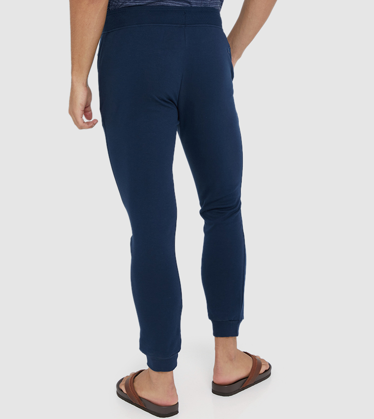 Athleisure-Mens Strait fit Track Pants-Navy