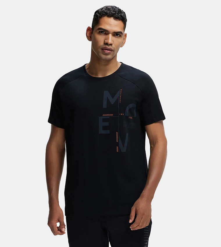 MOVE Printed Crew Neck T-Shirt