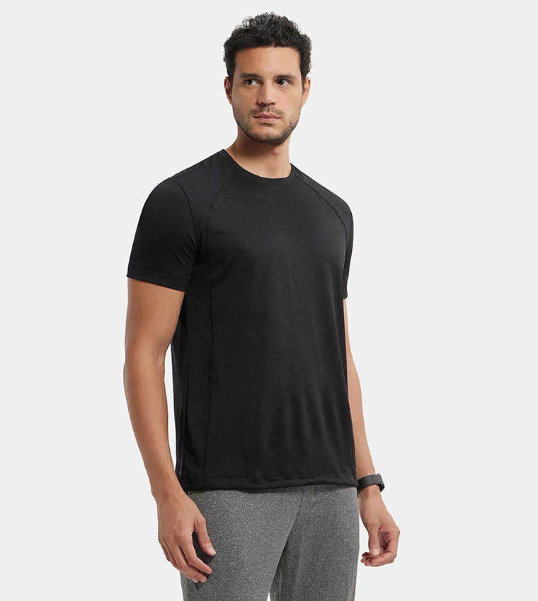 Solid Crew Neck Short Sleeves T-Shirt
