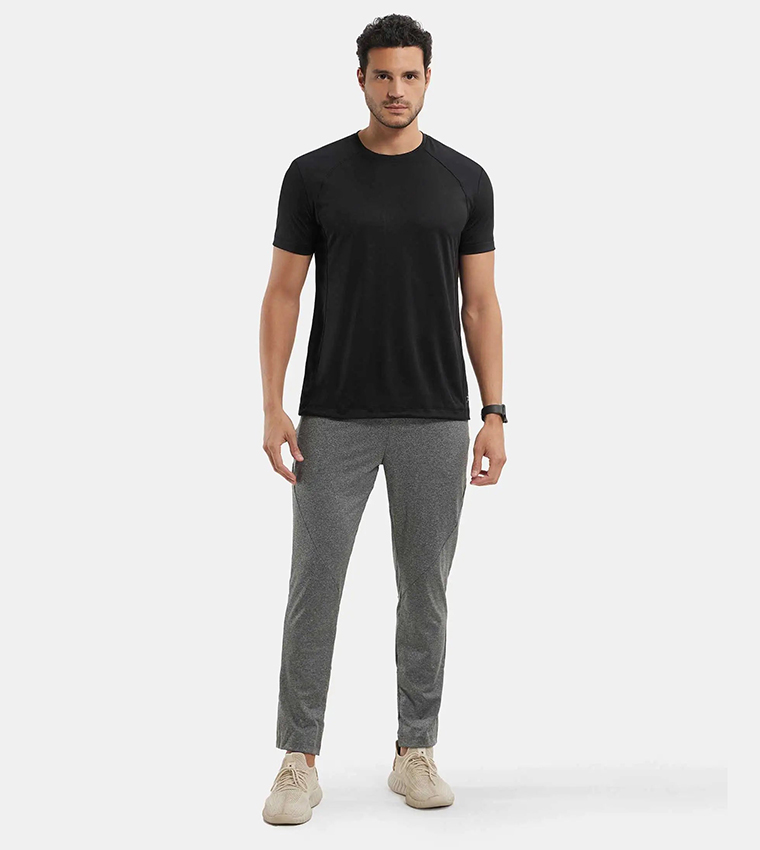 Solid Crew Neck Short Sleeves T-Shirt