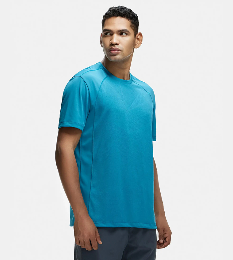 Solid Crew Neck Short Sleeves T-Shirt