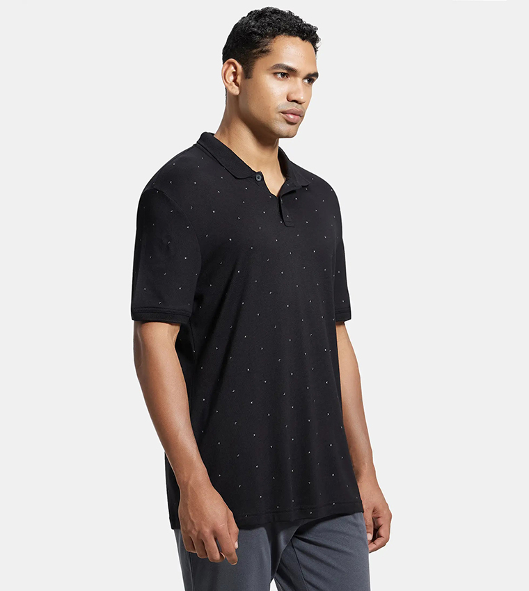 International Collection Printed Polo T-Shirt