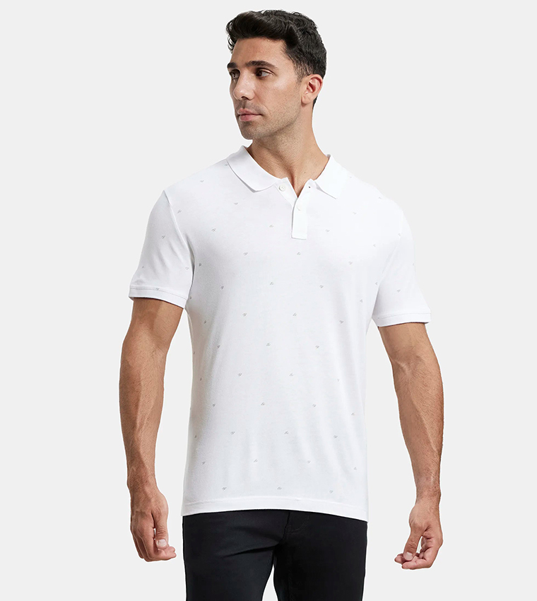 International Collection Printed Polo T-Shirt