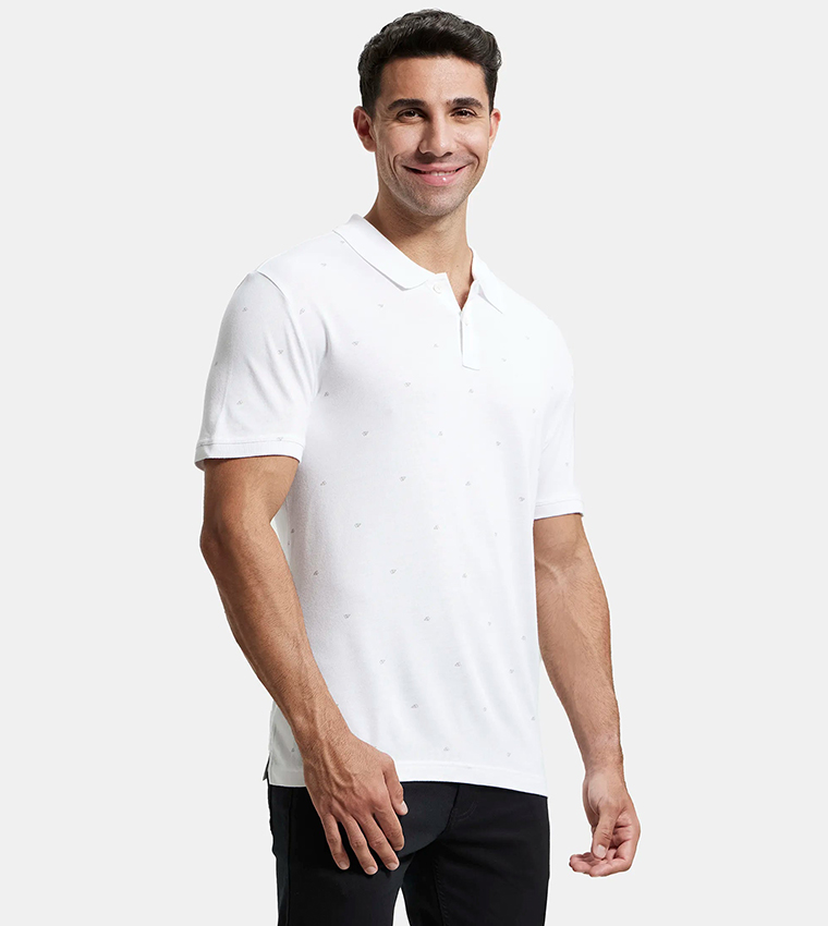 International Collection Printed Polo T-Shirt