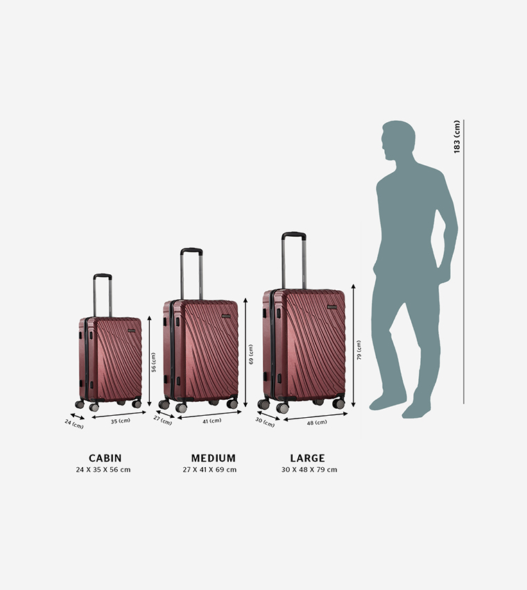 ZEPHYR Trolley Bag with TSA Lock, 79cm