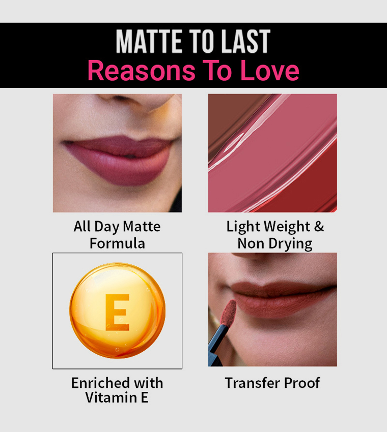 Matte to Last! Transfer Proof Liquid Lipstick Sundari 26 5ml