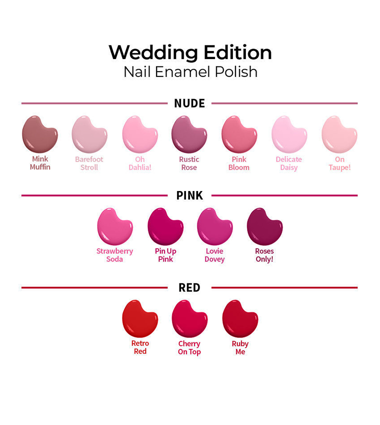Wedding Edition Nail Enamel Roses Only! 9ml 270 9ml