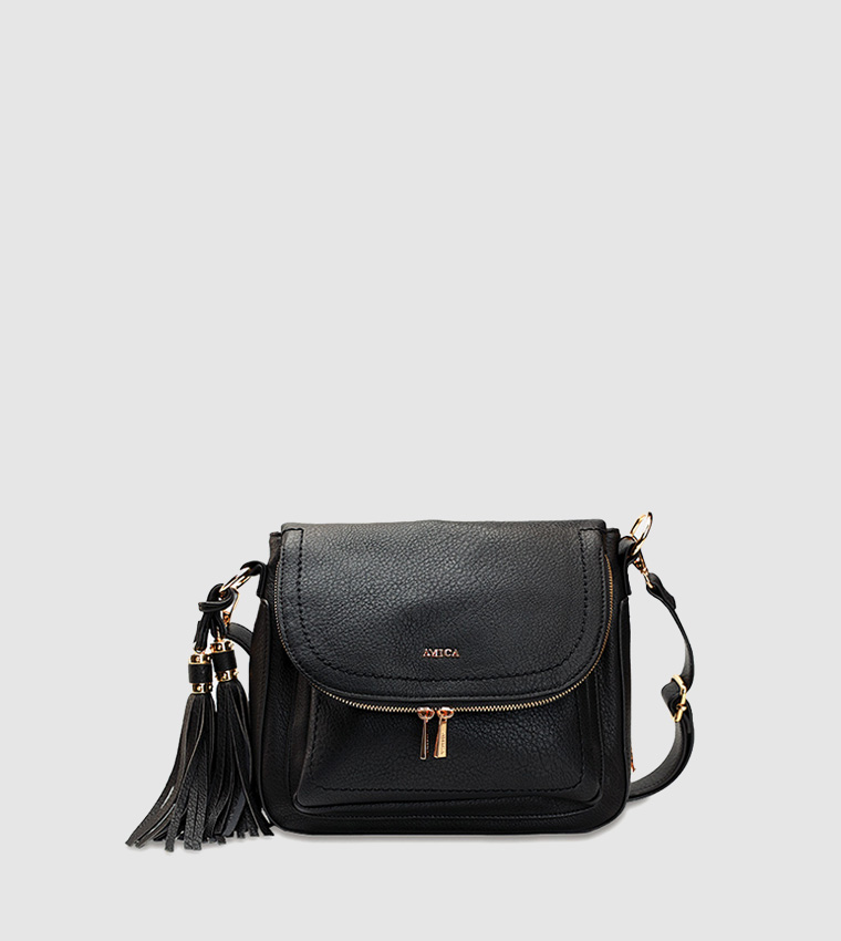 Crossbody Vintage Bag With Tassels
