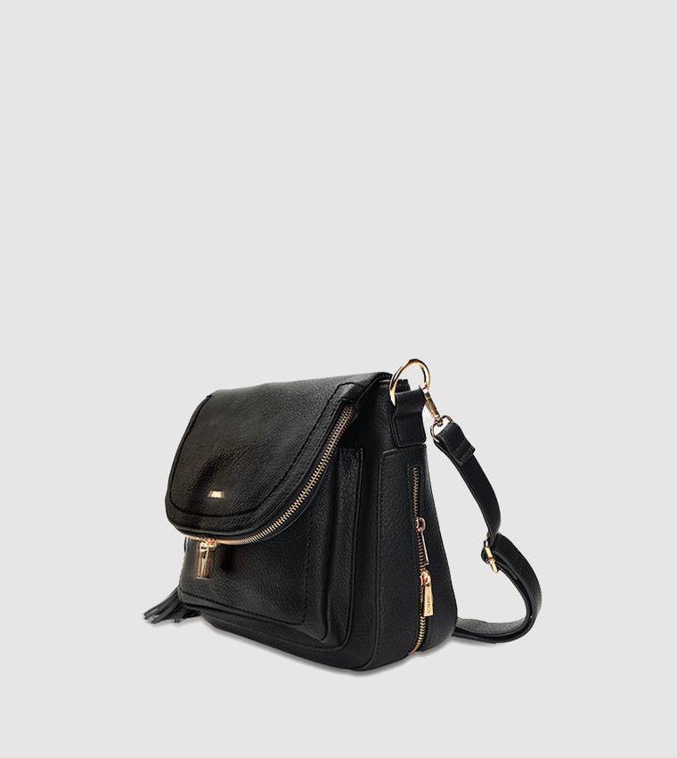 Crossbody Vintage Bag With Tassels