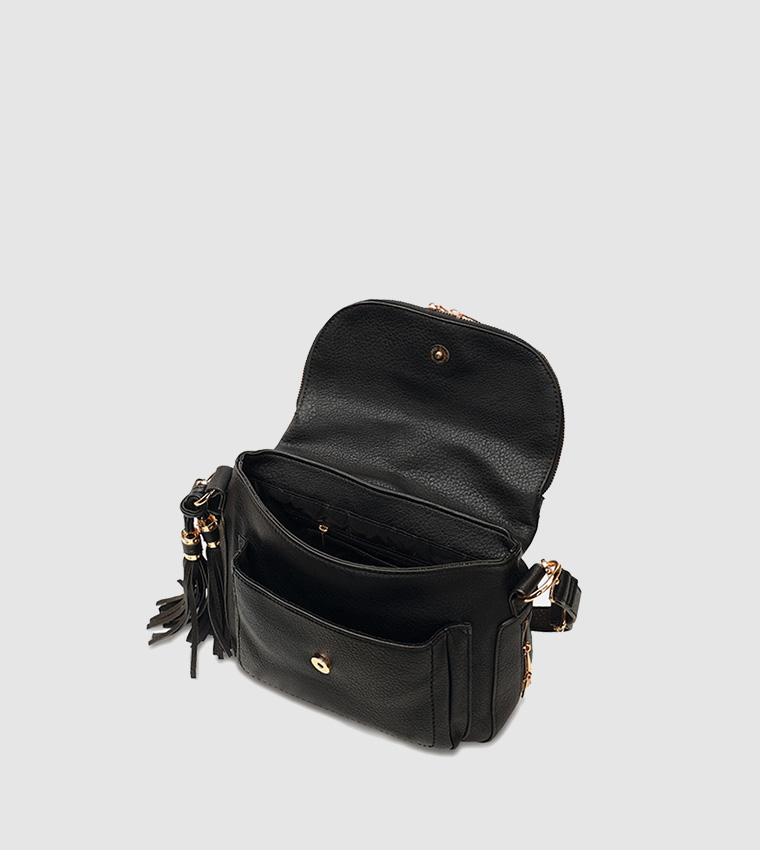 Crossbody Vintage Bag With Tassels