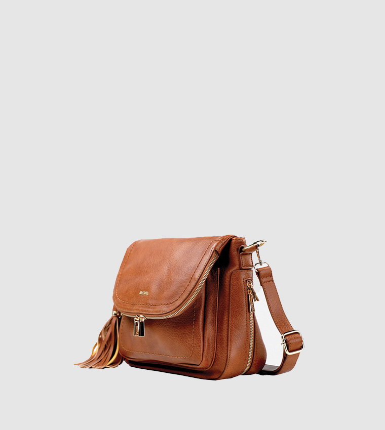Crossbody Vintage Bag With Tassels