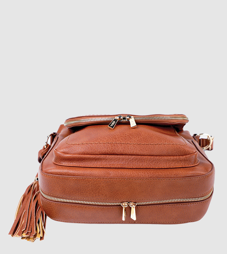 Crossbody Vintage Bag With Tassels
