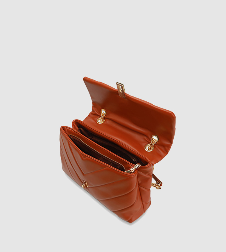 Quilted Leather Crossbody Bag