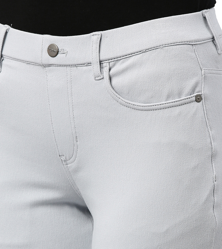 Solid Skinny Fit Stretch Jeggings