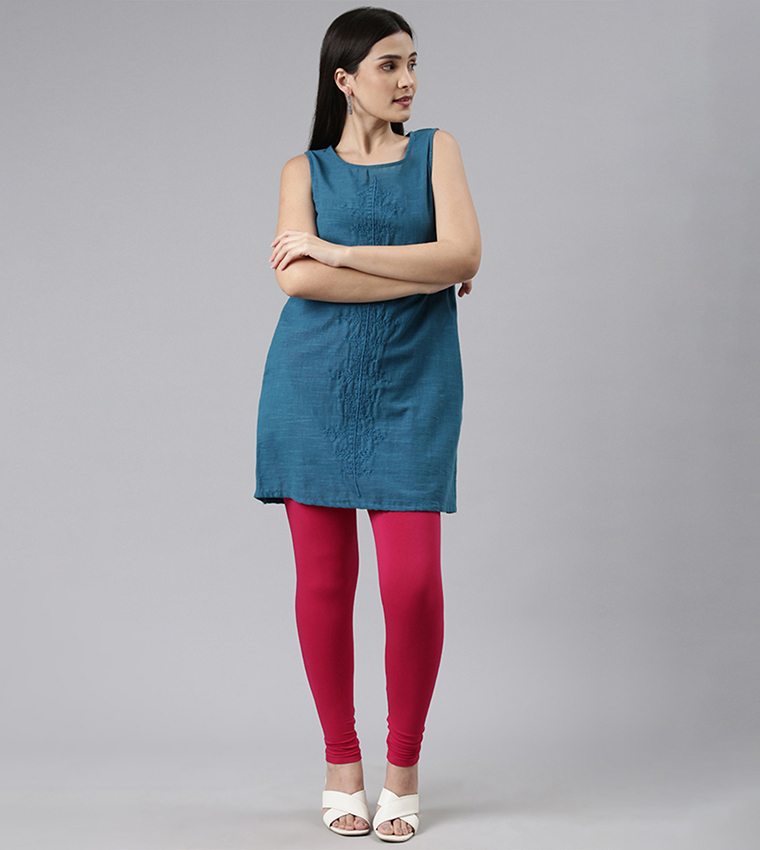 Solid Ankle Length Leggings