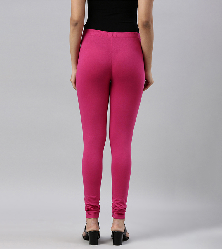 Solid Slim Fit Ankle Length Leggings - Tall