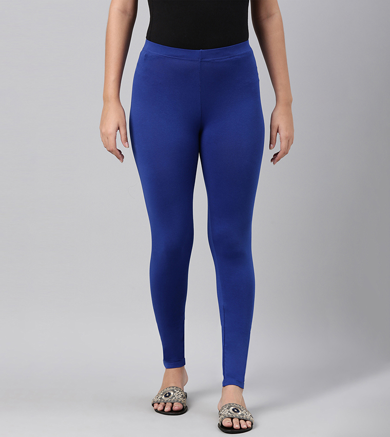 Solid Ankle Length Leggings