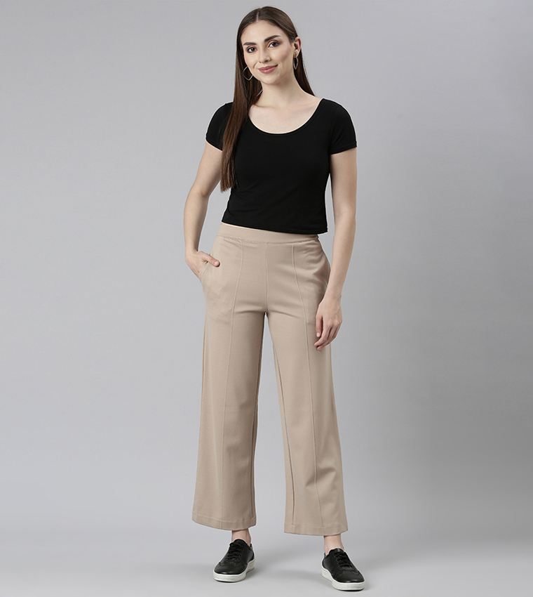 بنطال واسع سادة  