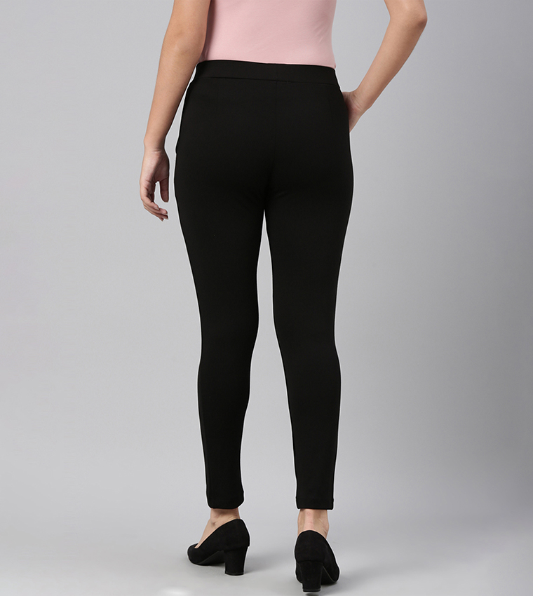 Elastic Waist Stretch Slim Fit Pants