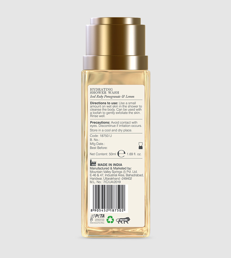Iced Ruby Pomegranate & Lemon Hydrating Shower Wash, 50ml