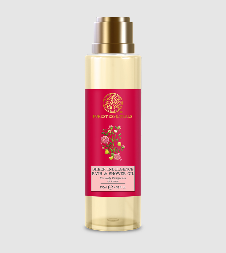 Sheer Indulgence Iced Ruby Pomegranate & Lemon Bath and Shower Oil, 130ml