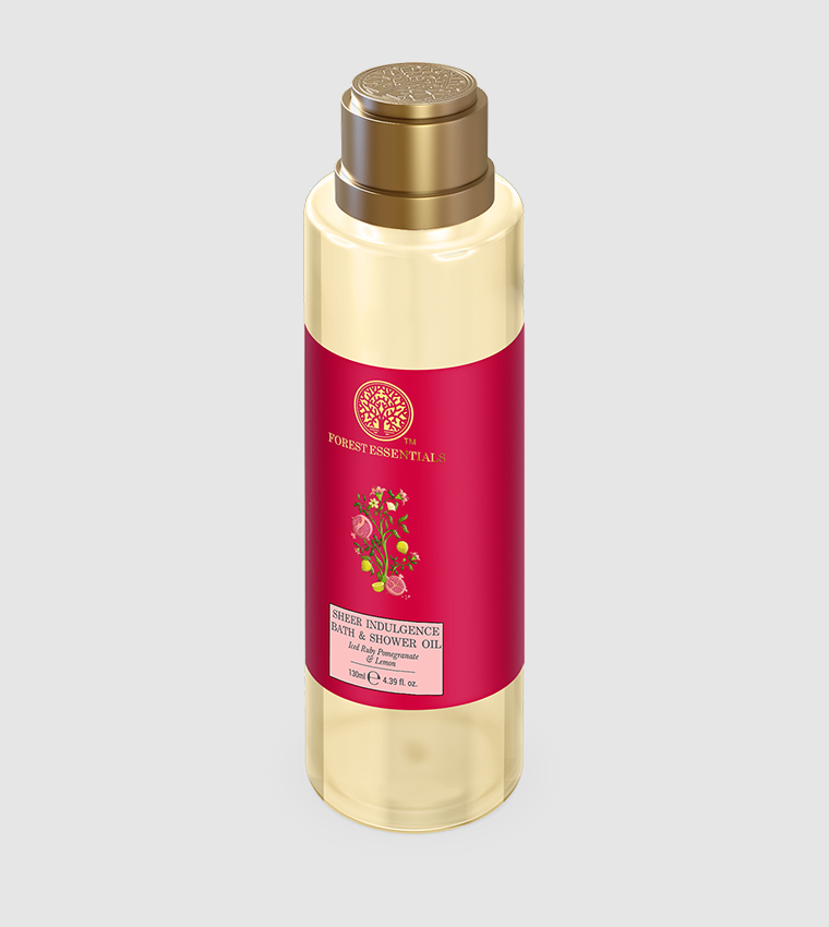 Sheer Indulgence Iced Ruby Pomegranate & Lemon Bath and Shower Oil, 130ml