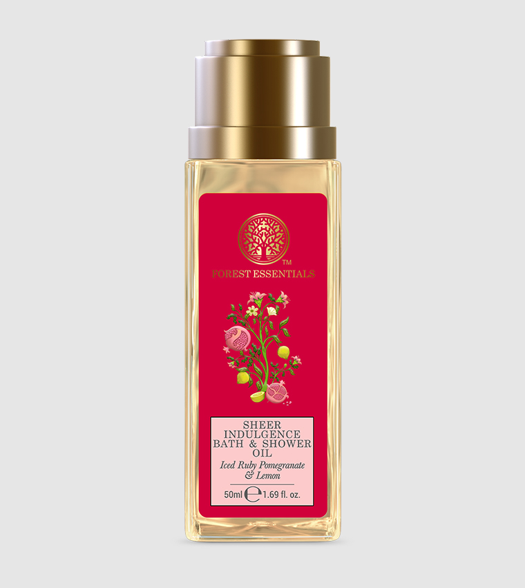 Sheer Indulgence Iced Ruby Pomegranate & Lemon Bath and Shower Oil, 50ml