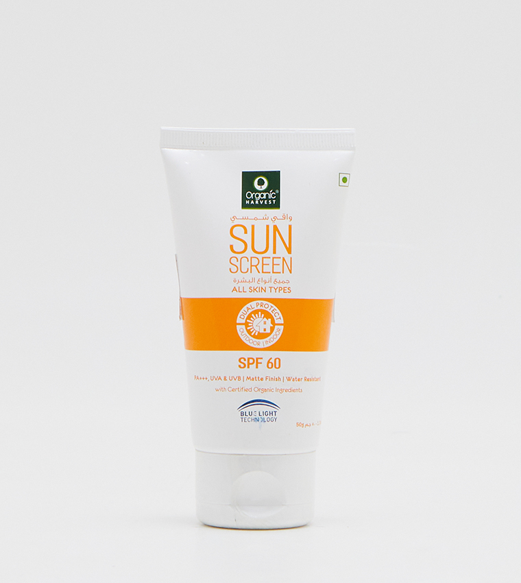 Buy Organic Harvest Sunscreen SPF 60 With Blue Light Technology 50 Gm ...