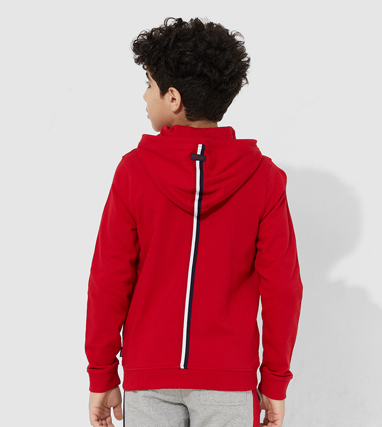 Buy Beverly Hills Polo Club Logo Detailed 82 North Hoodie Jacket In Red 6thStreet Bahrain