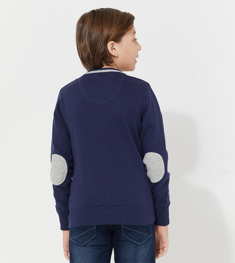 Logo Detailed Casual Cardigan