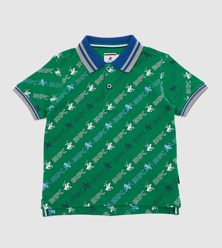 On The Side Printed Polo T-Shirt